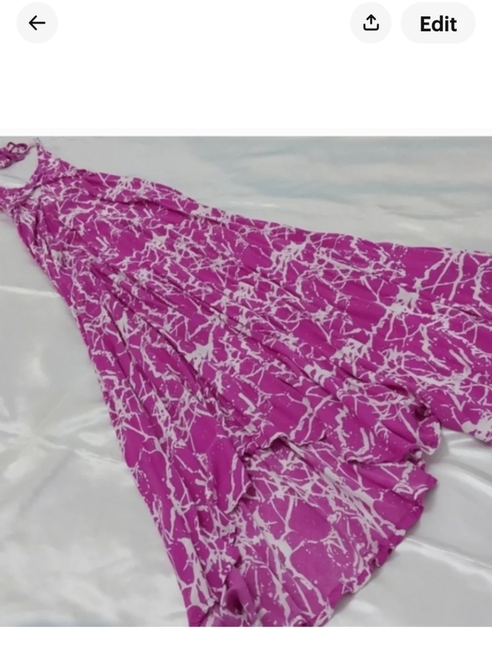 Pink Maxi Dress Backless Halter Beachwear Lounge wear - Picture 4 of 7